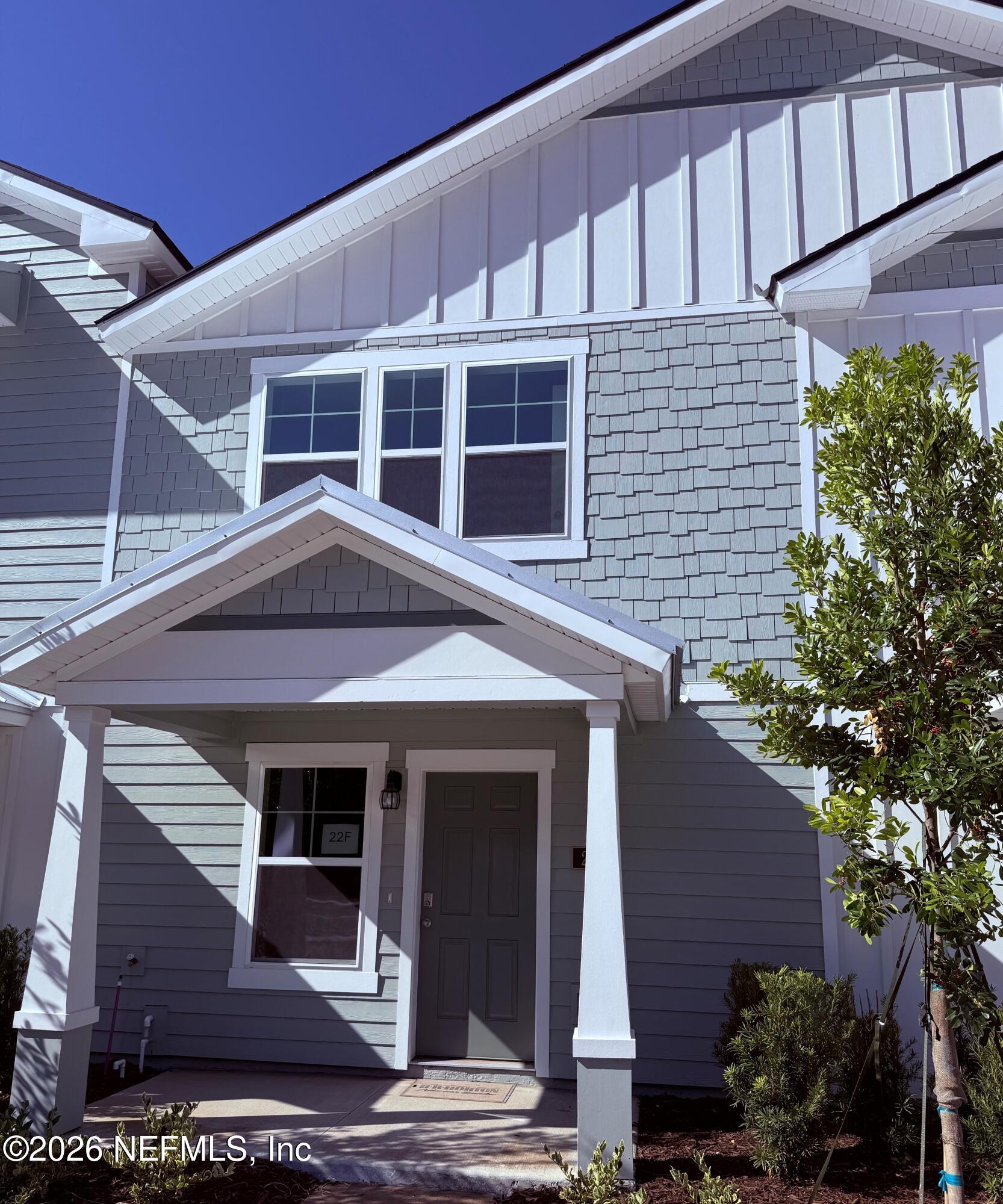 a front view of a house