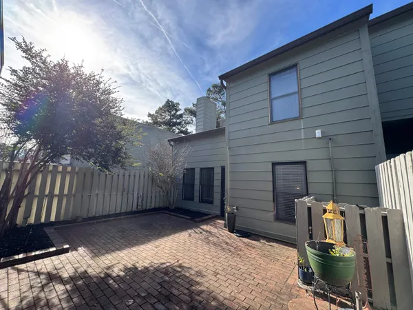 a backyard of a house