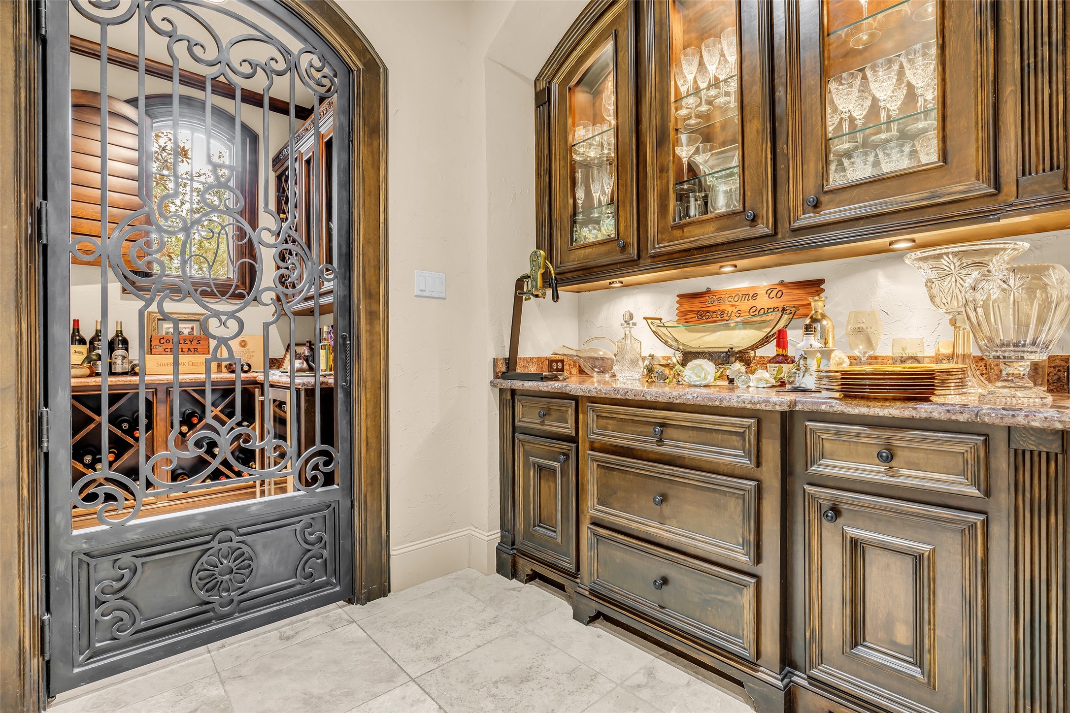 75 South Player Crest Circle Spring, TX 77382 - Photo 21 of 39 a kitchen with stainless steel appliances granite countertop cabinets and a window