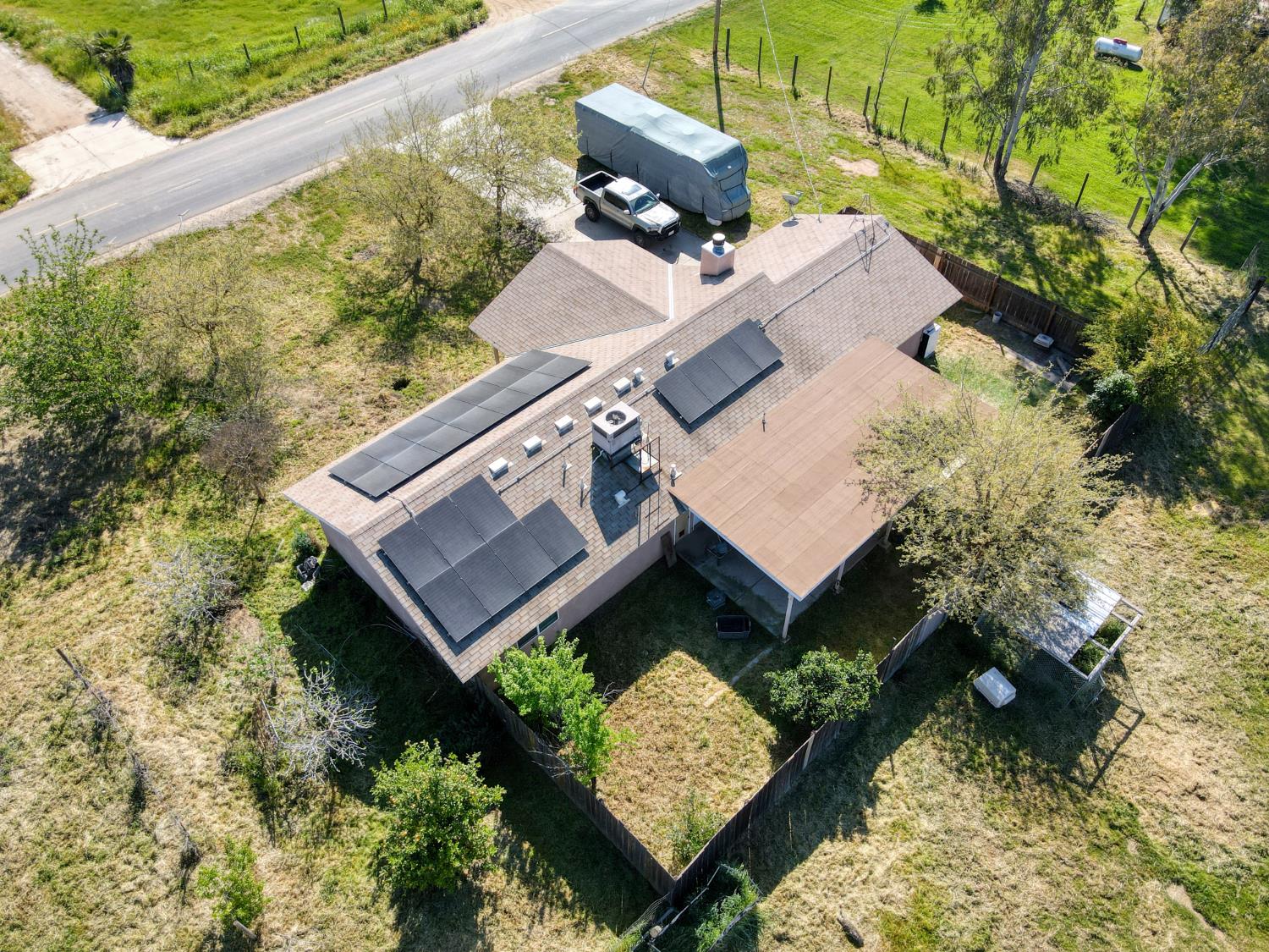 19650 Oakhill Road Madera, CA 93638 - Photo 34 of 49 an aerial view of a house with a yard