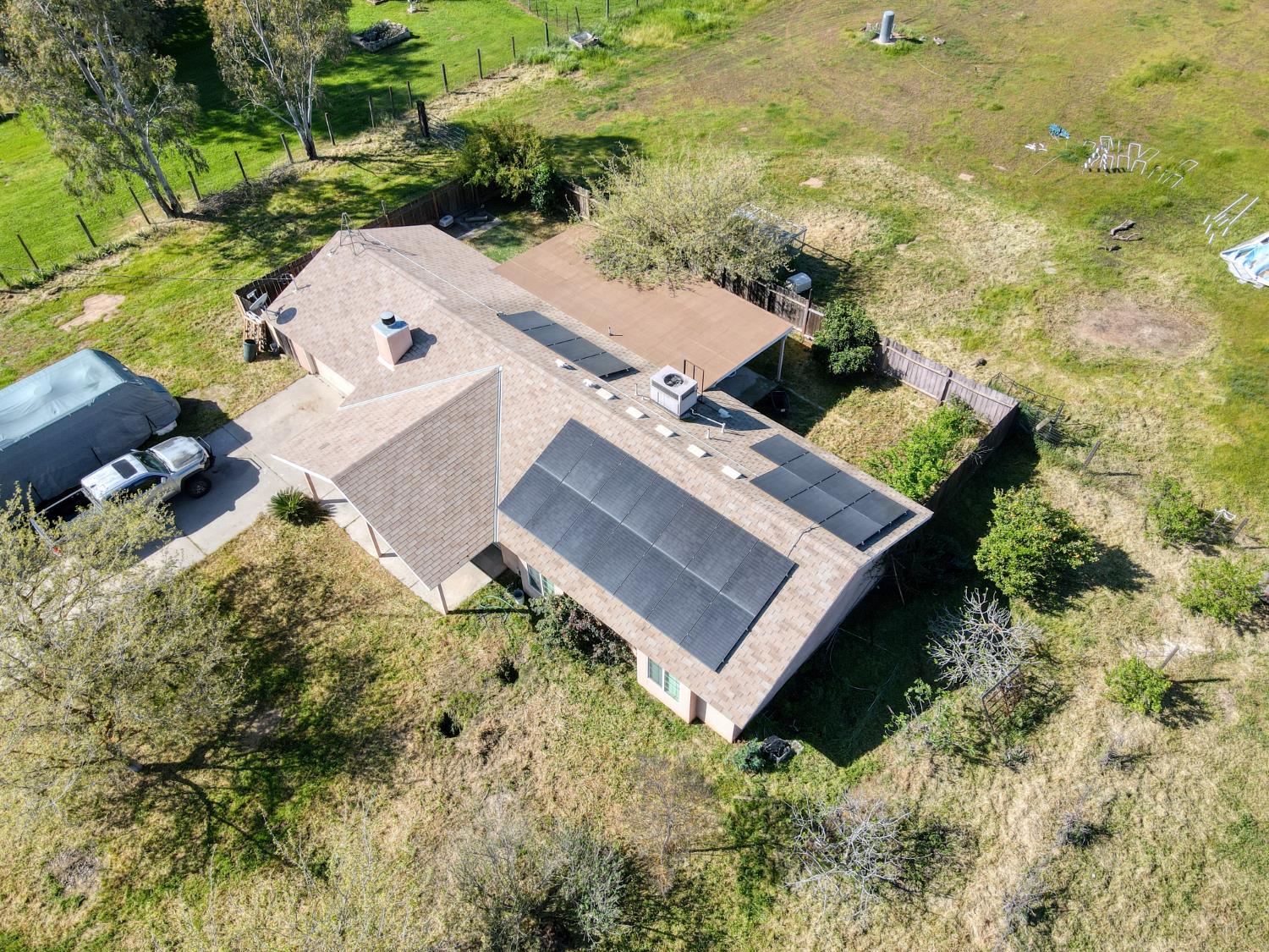 19650 Oakhill Road Madera, CA 93638 - Photo 35 of 49 an aerial view of residential house with outdoor space
