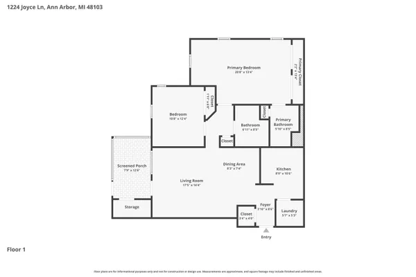 $264,900 | 1224 Joyce Lane, Ann Arbor, MI 48103