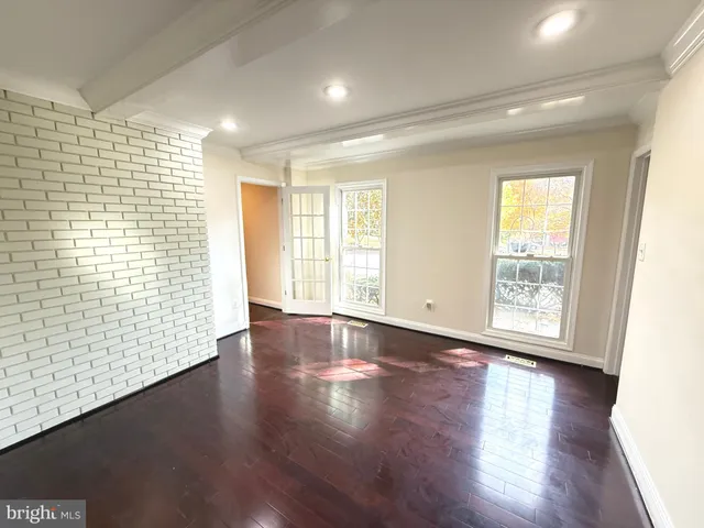 a view of a yard with trees