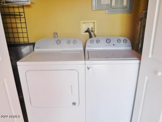 17200 West Bell Road, Unit LOT 760 Surprise, AZ 85374 - Photo 4 of 16 a utility room with dryer and washer