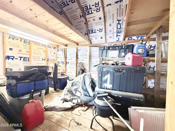 a work room with furniture