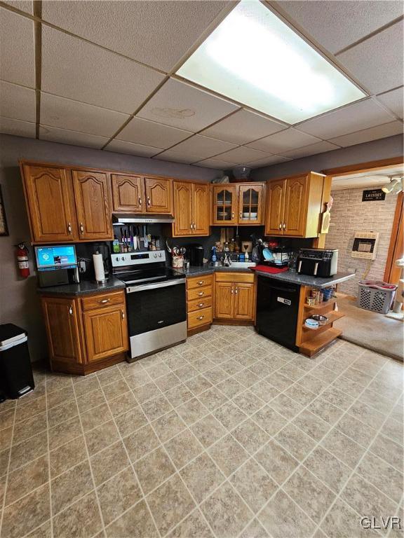 134 West Ridge Street Coaldale, PA 18218 - Photo 9 of 31 a kitchen with stainless steel appliances granite countertop a stove a sink and a microwave