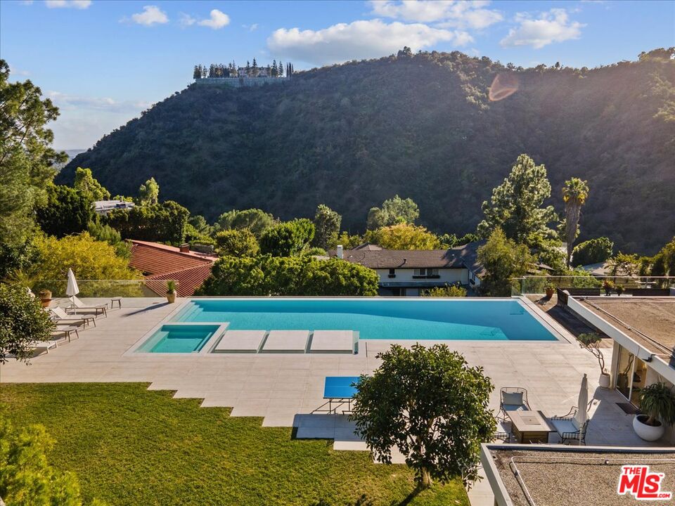 1650 Clear View Drive Beverly Hills, CA 90210 - Photo 2 of 31 an aerial view of a house