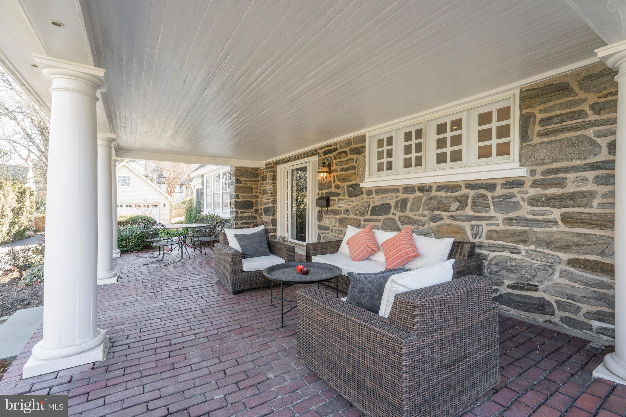 129 Valley Road Ardmore, PA 19003 - Photo 3 of 54 Expansive Front Entertainment Porch