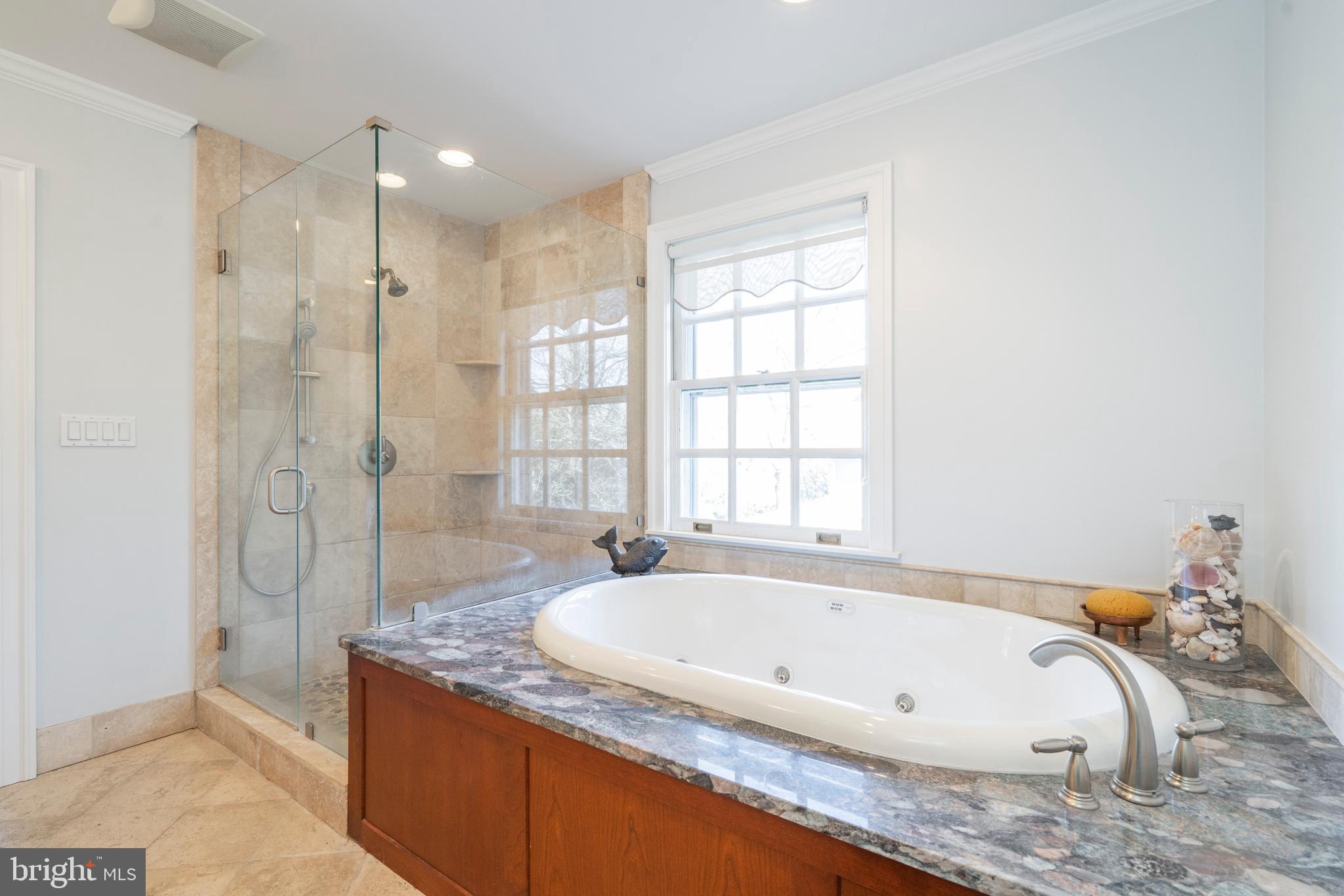 129 Valley Road Ardmore, PA 19003 - Photo 27 of 54 Master Bathroom With Large Jacuzzi And Shower