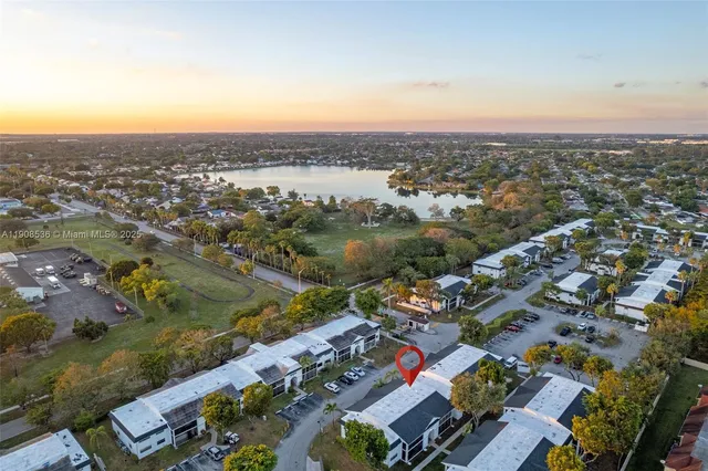 an aerial view of a city with lots of residential buildings