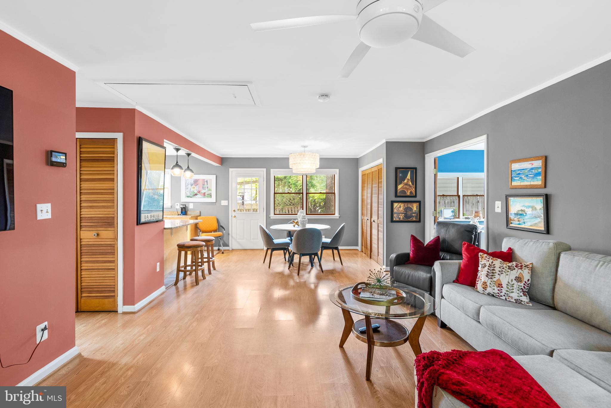 3 McKay Circle Cabin John, MD 20818 - Photo 18 of 52 Living Room into Dining Area