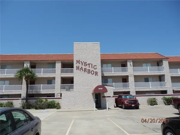 a front view of a building with street