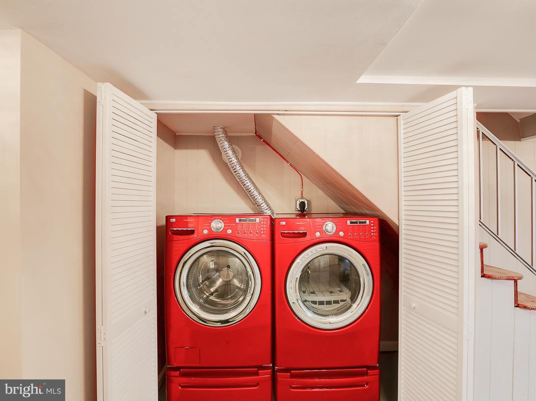 51 Hawthorne Road Middle River, MD 21220 - Photo 22 of 30 a view of a hallway with washer and dryer