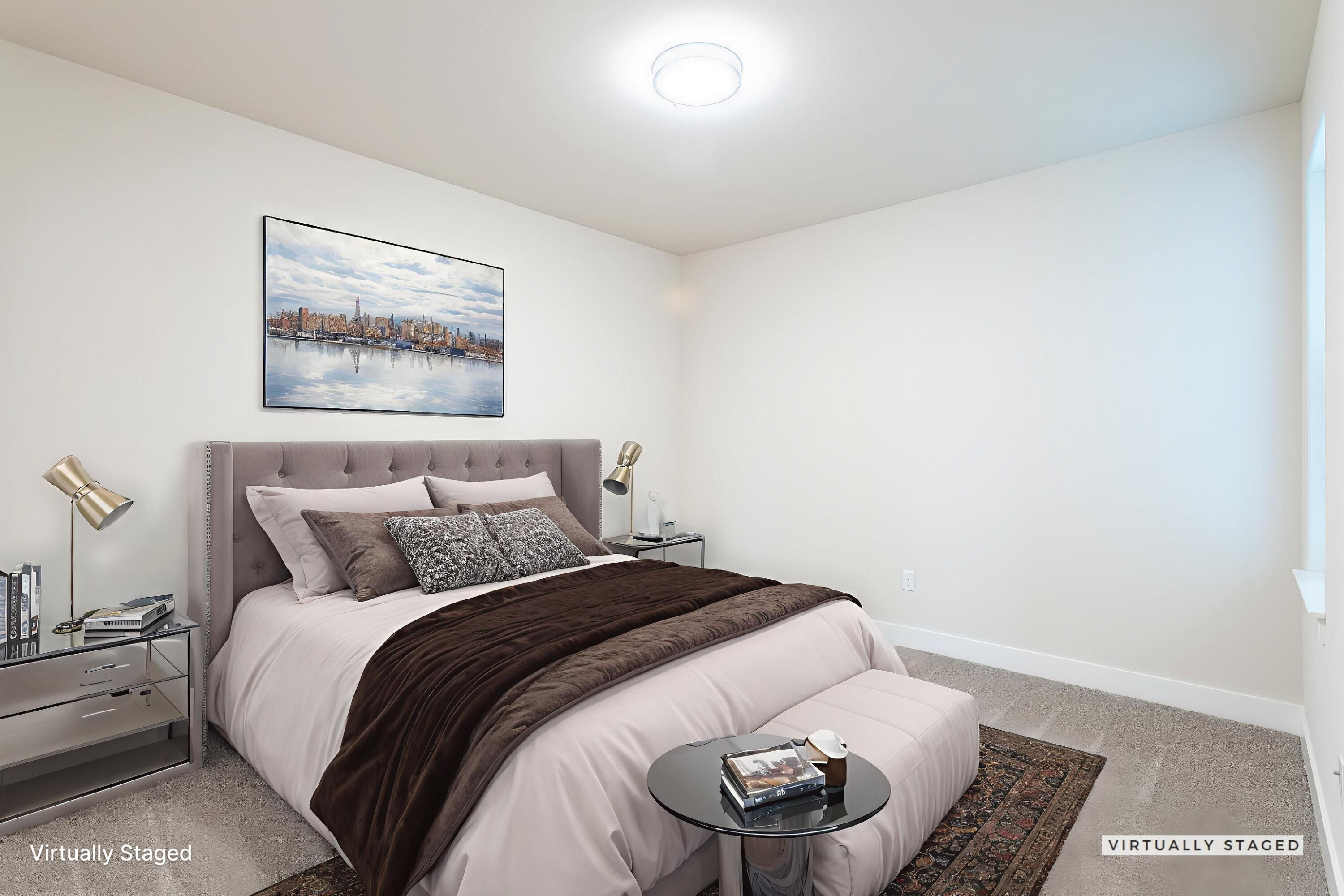 3258 Lower Lane Redding, CA 96002 - Photo 18 of 27 a bedroom with a bed and a painting on the wall