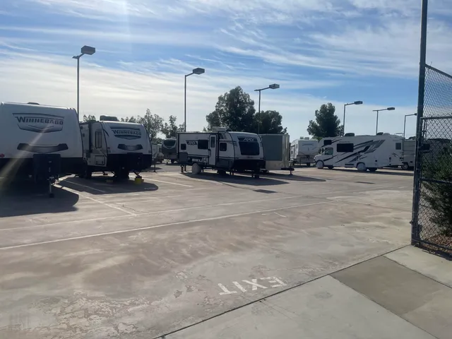 a view of a parking space