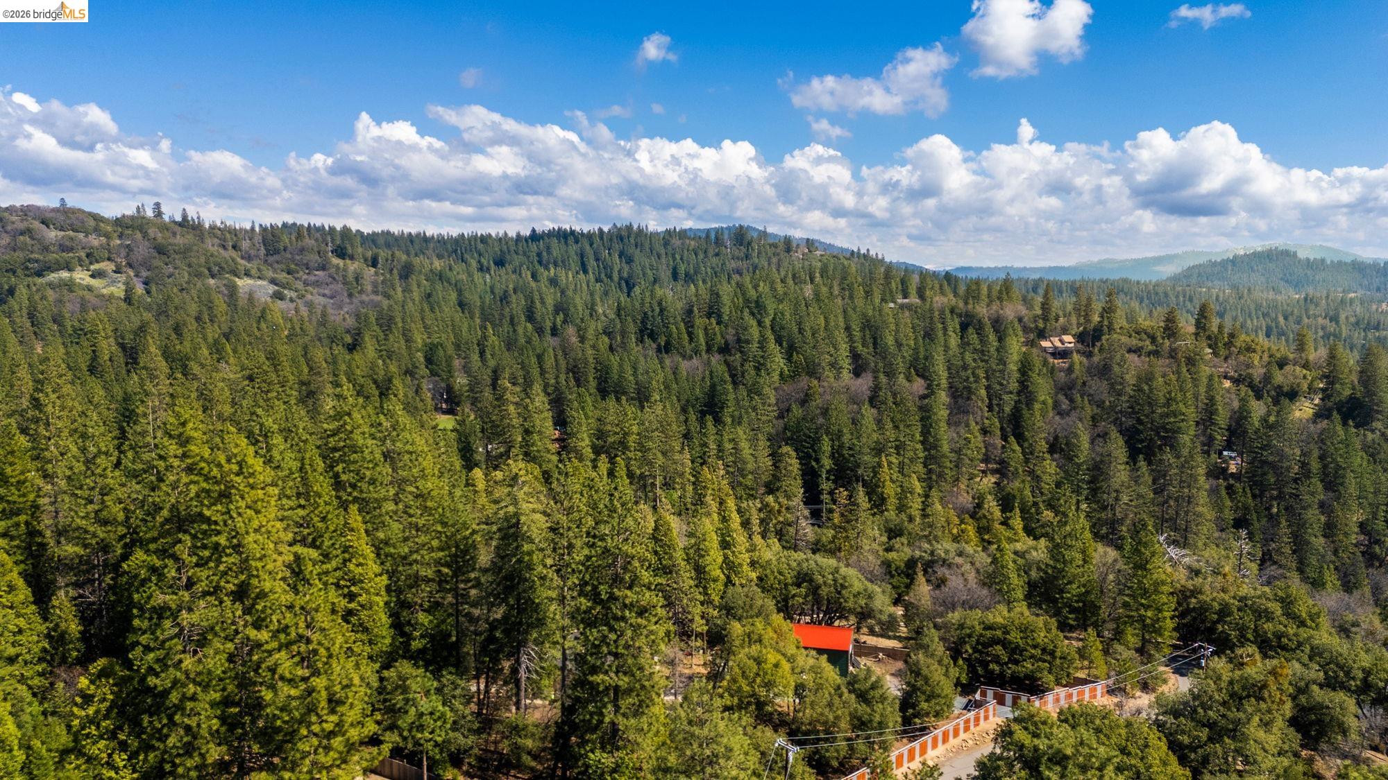 23615 Elizabeth Peak Road Twain Harte, CA 95383 - Photo 35 of 38 Aerial view of a heavily wooded area