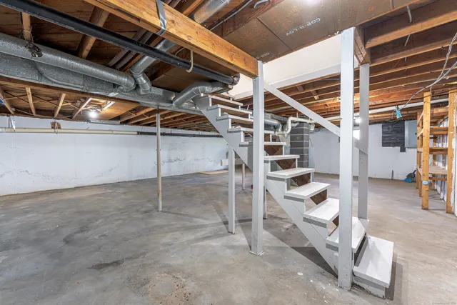 a view of a storage room