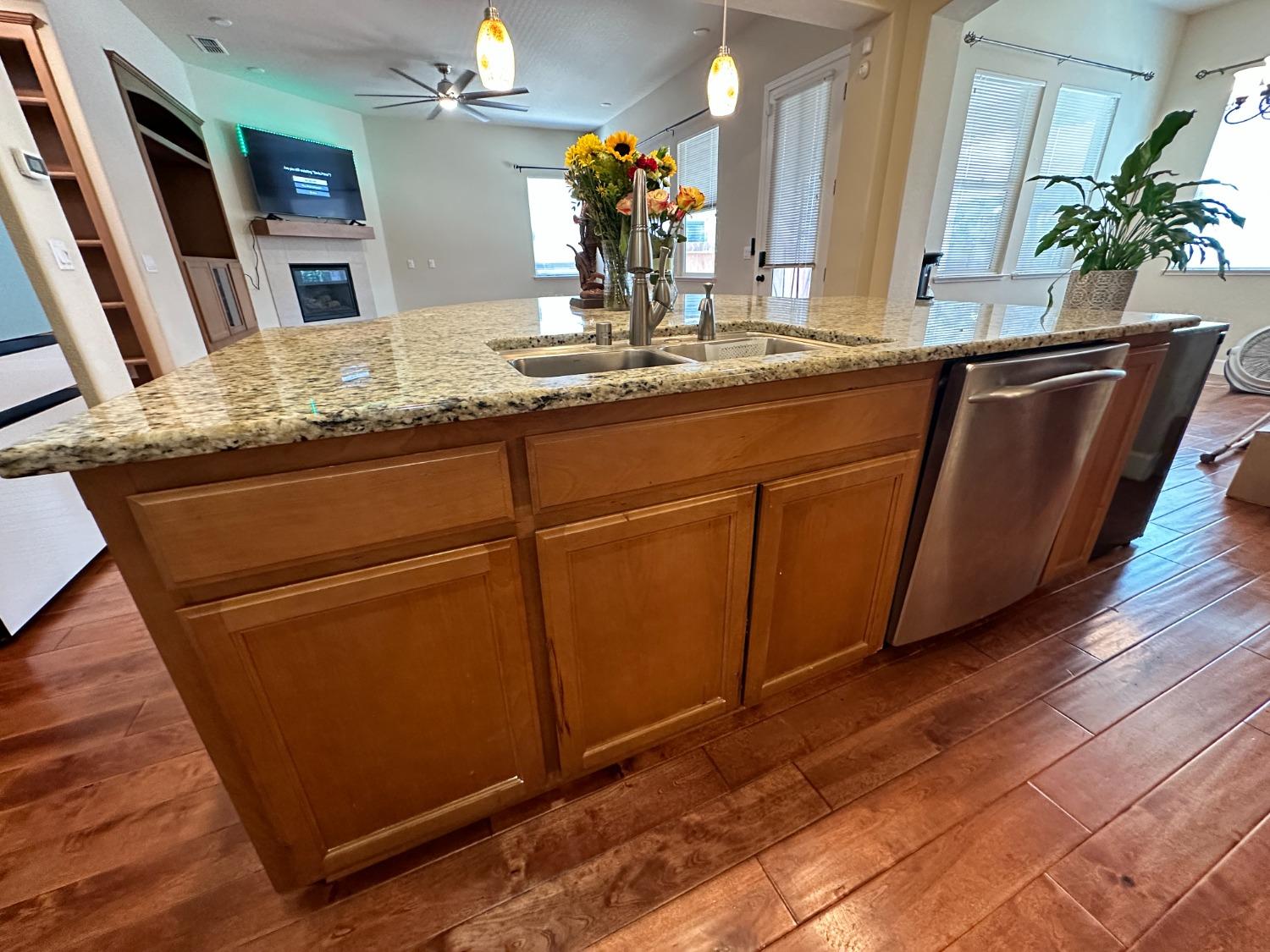 1040 Birch Run Way Manteca, CA 95336 - Photo 14 of 52 a bathroom with a granite countertop sink and a mirror