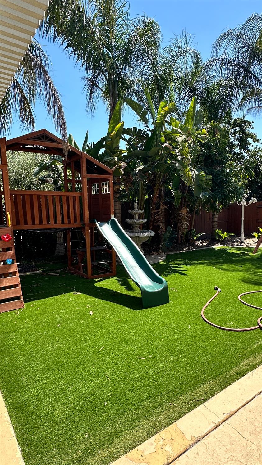 1040 Birch Run Way Manteca, CA 95336 - Photo 51 of 52 a view of a backyard with a house