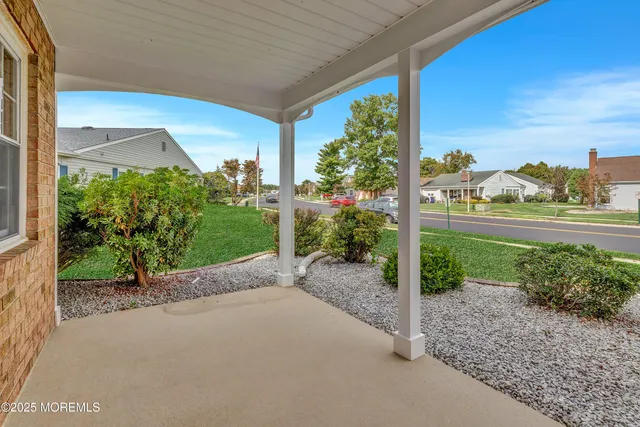 a view of a garden from a window