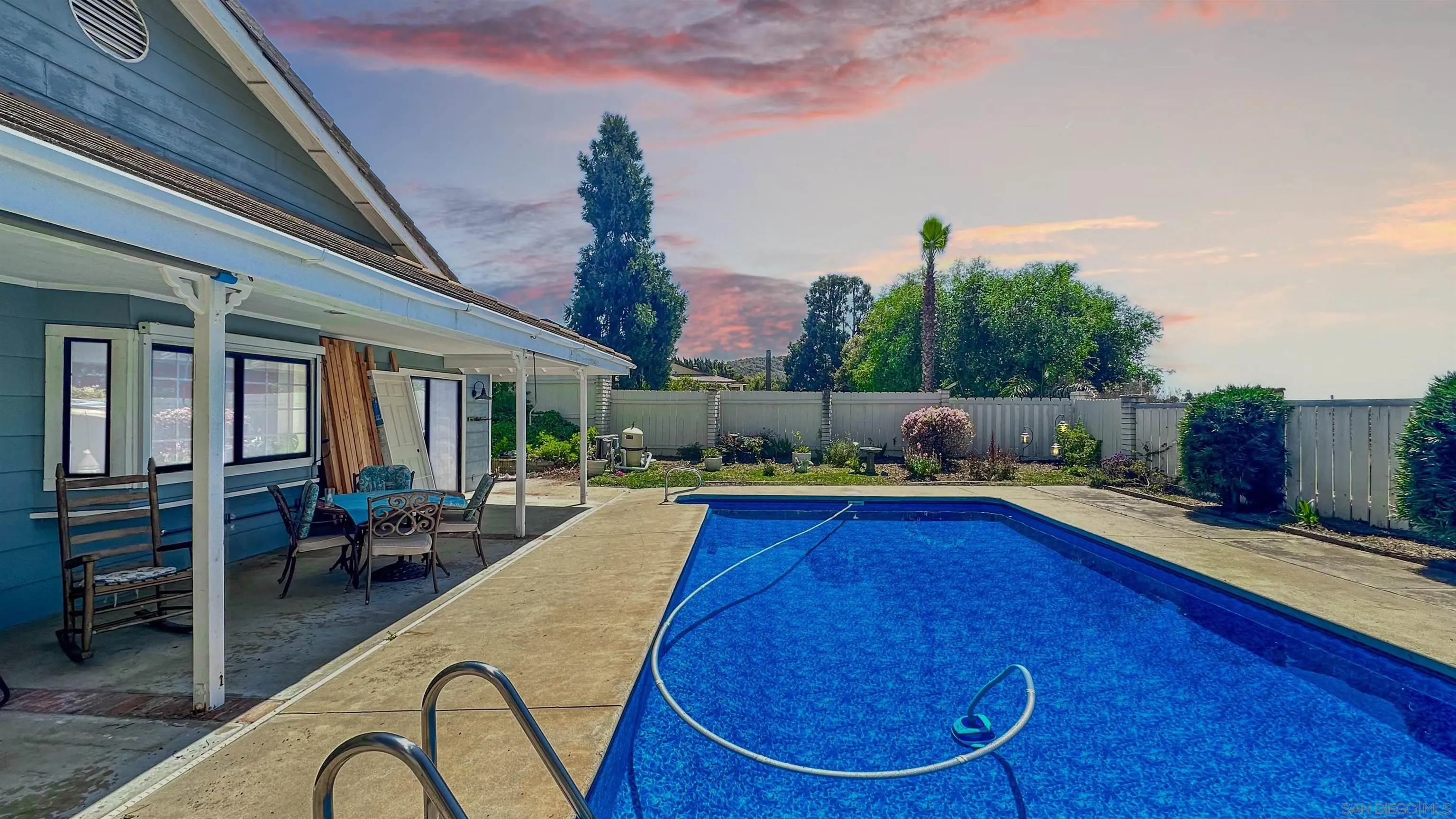 3675 Northcliff Drive Fallbrook, CA 92028 - Photo 30 of 37 a view of swimming pool with seating space