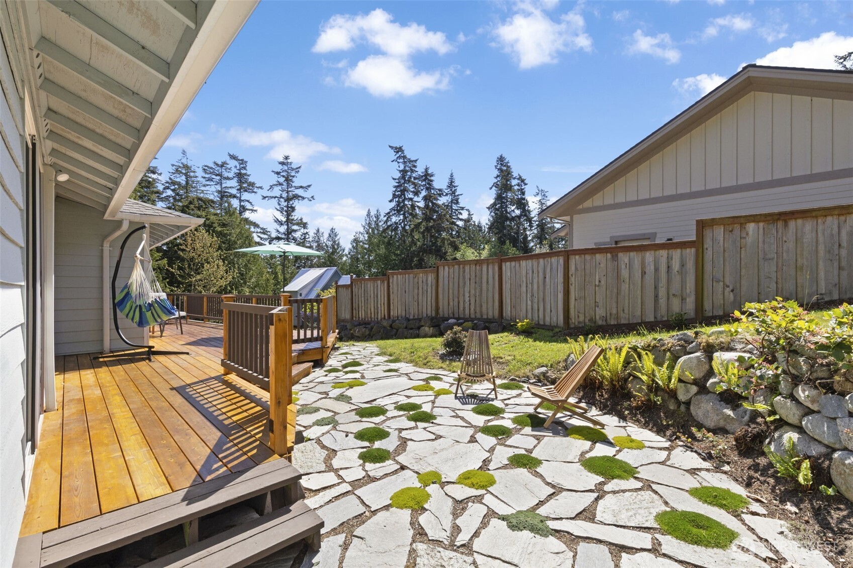 919 43rd Street Port Townsend, WA 98368 - Photo 26 of 28 a view of a backyard with a patio