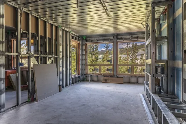 a view of a bunch of trees