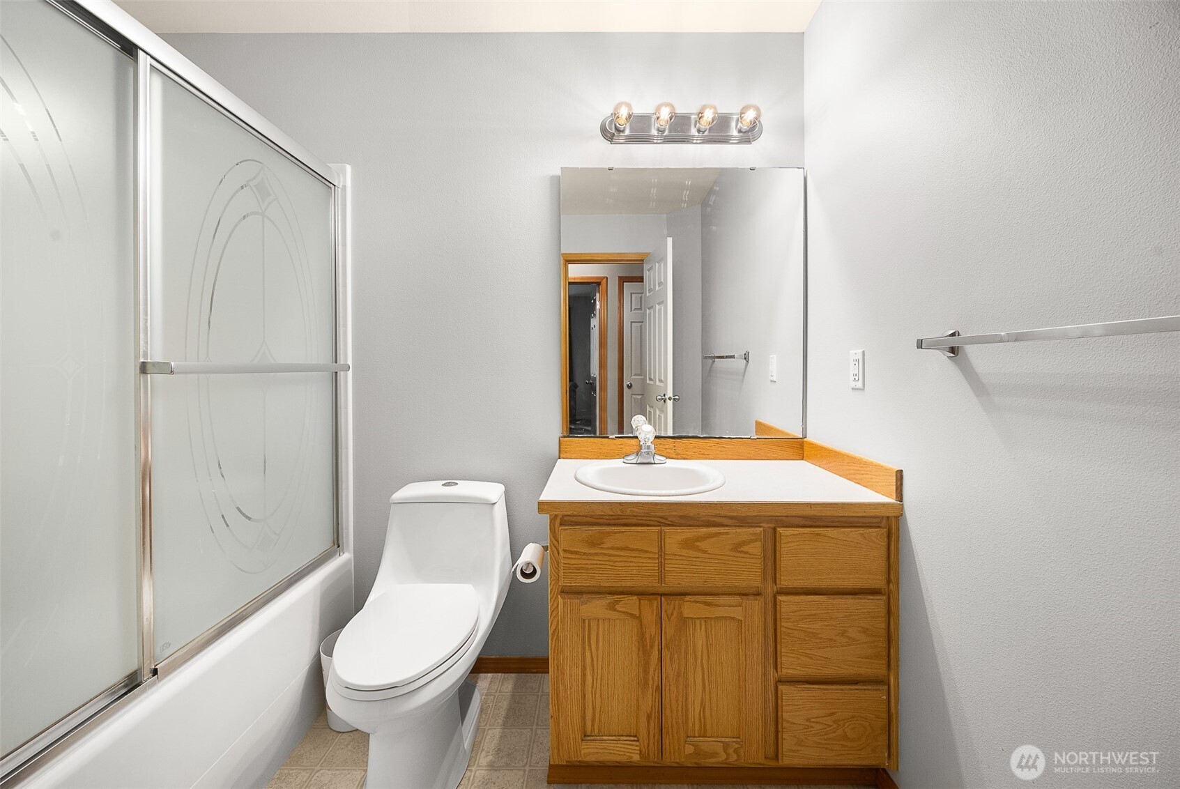 16617 Jim Creek Road Arlington, WA 98223 - Photo 21 of 40 a bathroom with a sink and mirror
