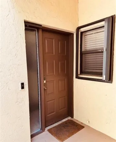 a view of front door
