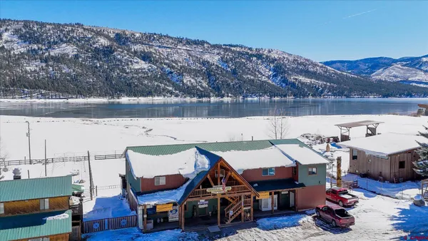a view of street with sitting area