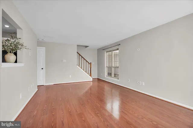 a view of livingroom with furniture and wooden floor