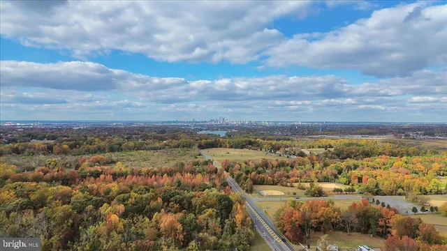 a view of city and mountain