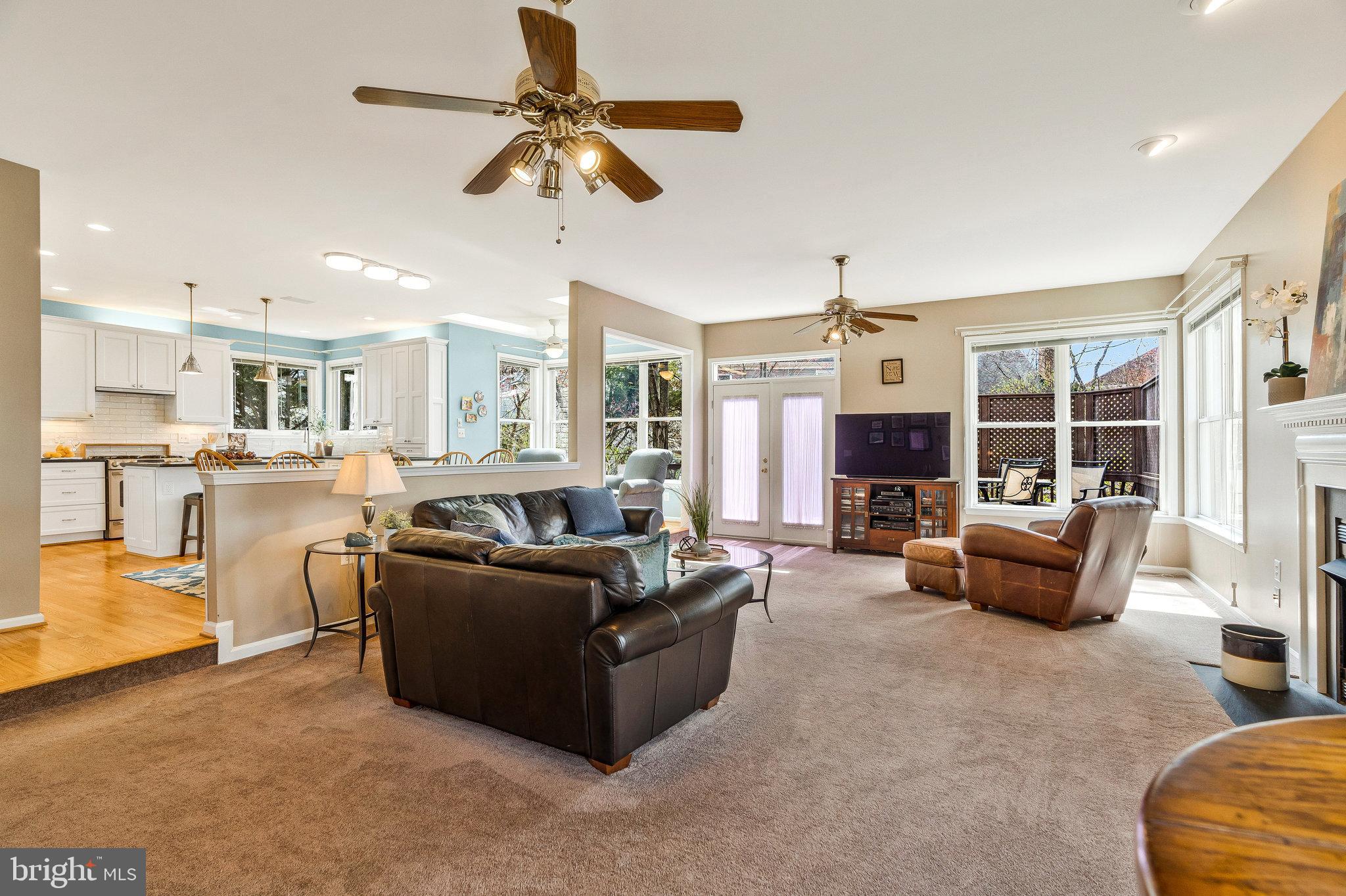 46865 Backwater Drive Sterling, VA 20164 - Photo 13 of 53 a living room with furniture and a fireplace