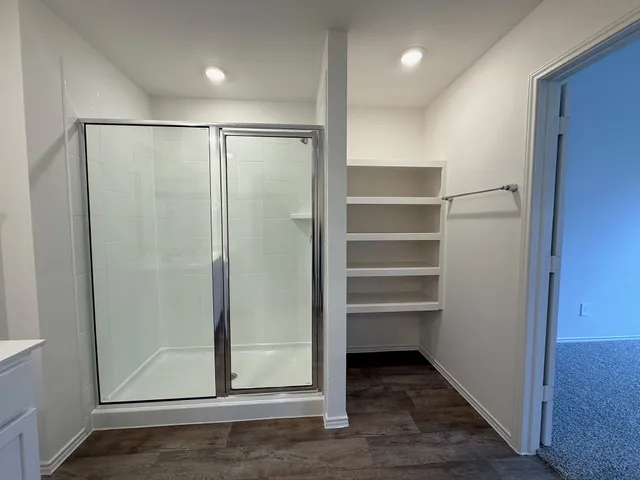 a view of an empty room