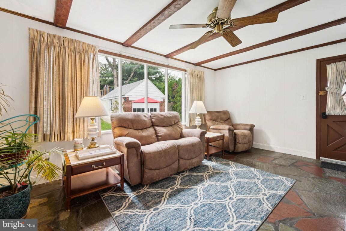 1608 Prospect Ridge Boulevard Haddon Heights, NJ 08035 - Photo 11 of 28 a living room with furniture and a large window