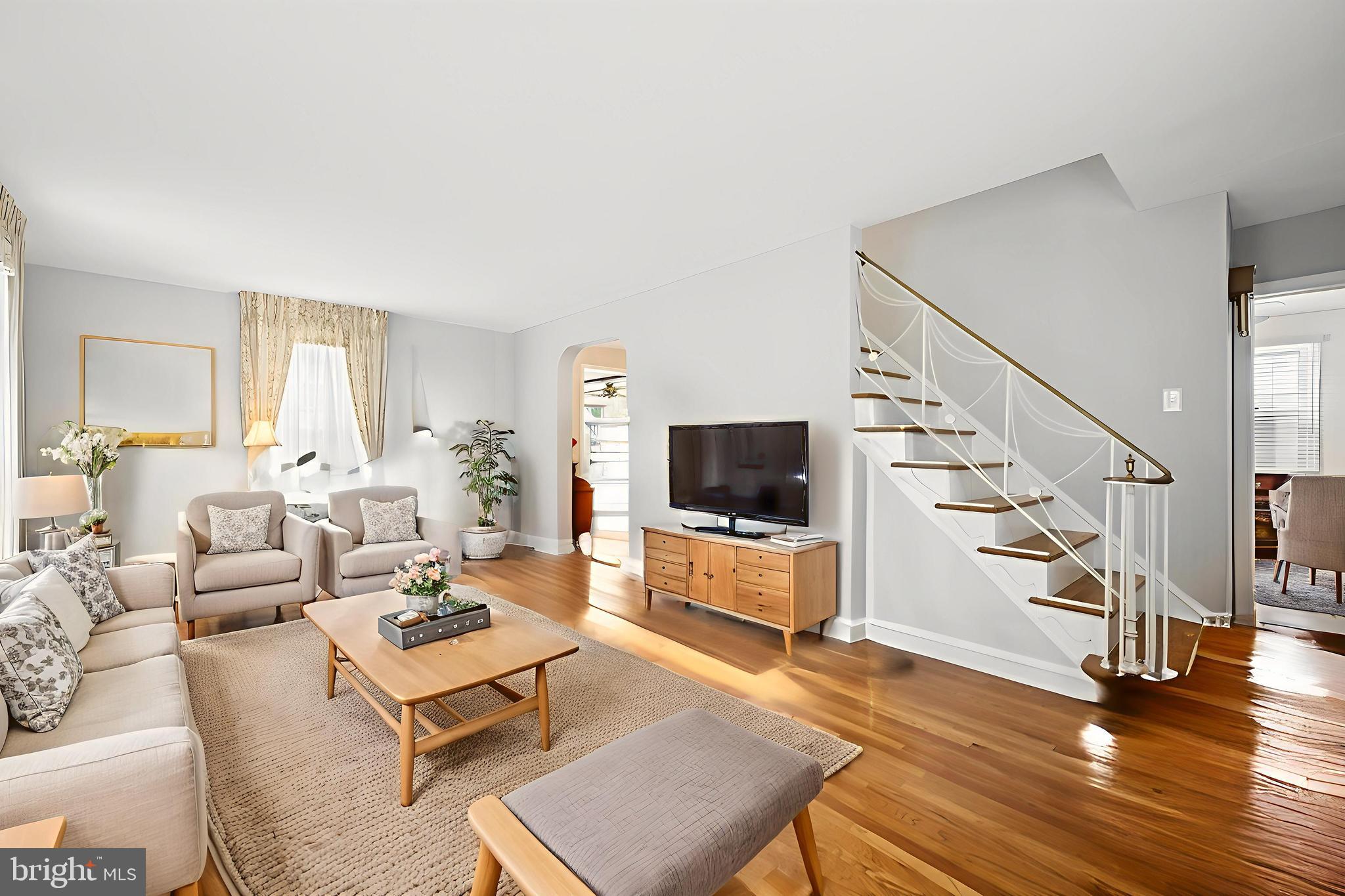 1608 Prospect Ridge Boulevard Haddon Heights, NJ 08035 - Photo 5 of 28 a living room with furniture and a flat screen tv