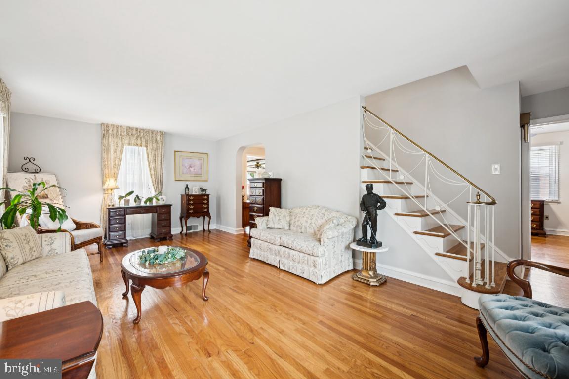 1608 Prospect Ridge Boulevard Haddon Heights, NJ 08035 - Photo 6 of 28 a living room with furniture and wooden floor