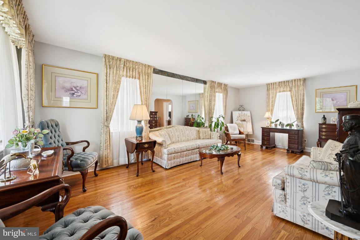 1608 Prospect Ridge Boulevard Haddon Heights, NJ 08035 - Photo 7 of 28 a living room with furniture and wooden floor