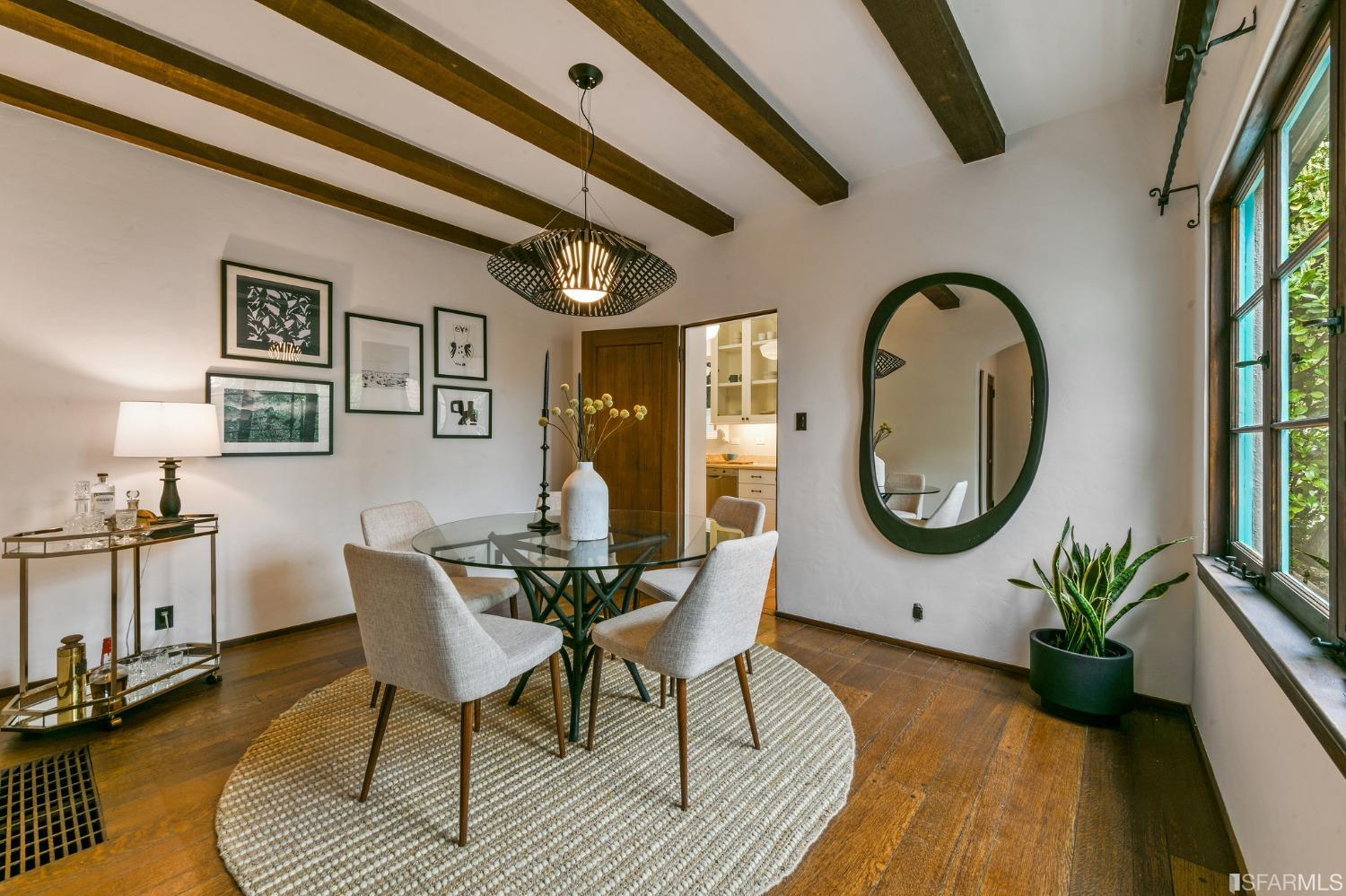 2515 Buena Vista Way Berkeley, CA 94708 - Photo 12 of 52 a living room with furniture a rug a mirror and a large window
