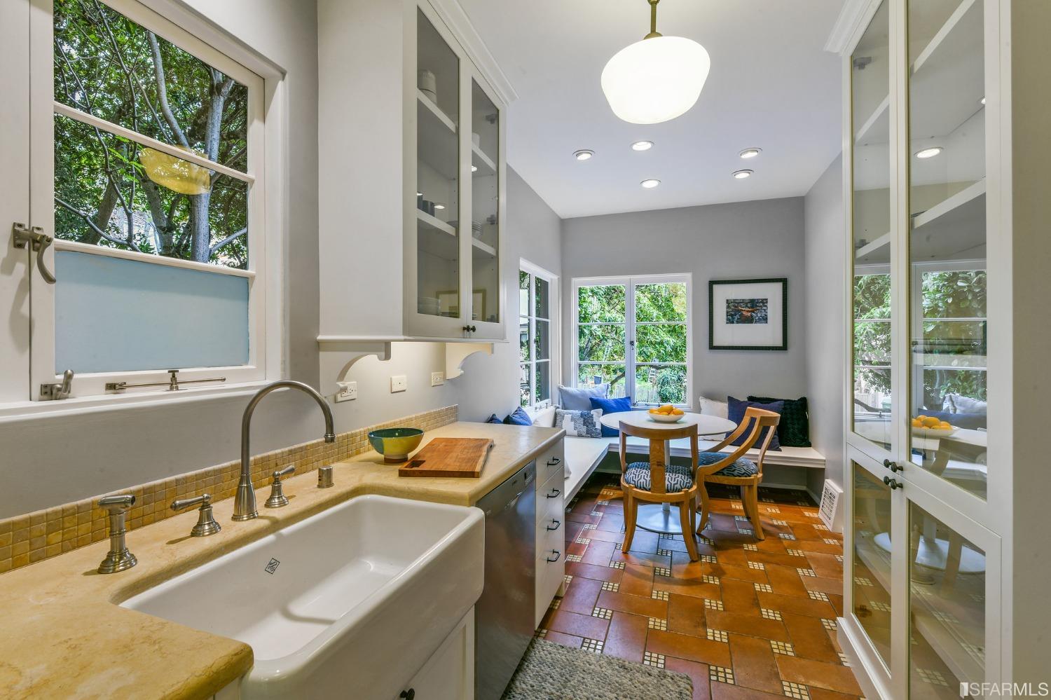 2515 Buena Vista Way Berkeley, CA 94708 - Photo 20 of 52 a large kitchen with kitchen island a large window in it