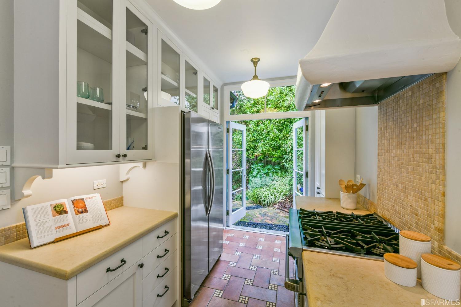 2515 Buena Vista Way Berkeley, CA 94708 - Photo 21 of 52 a bathroom with a sink a mirror and a shower