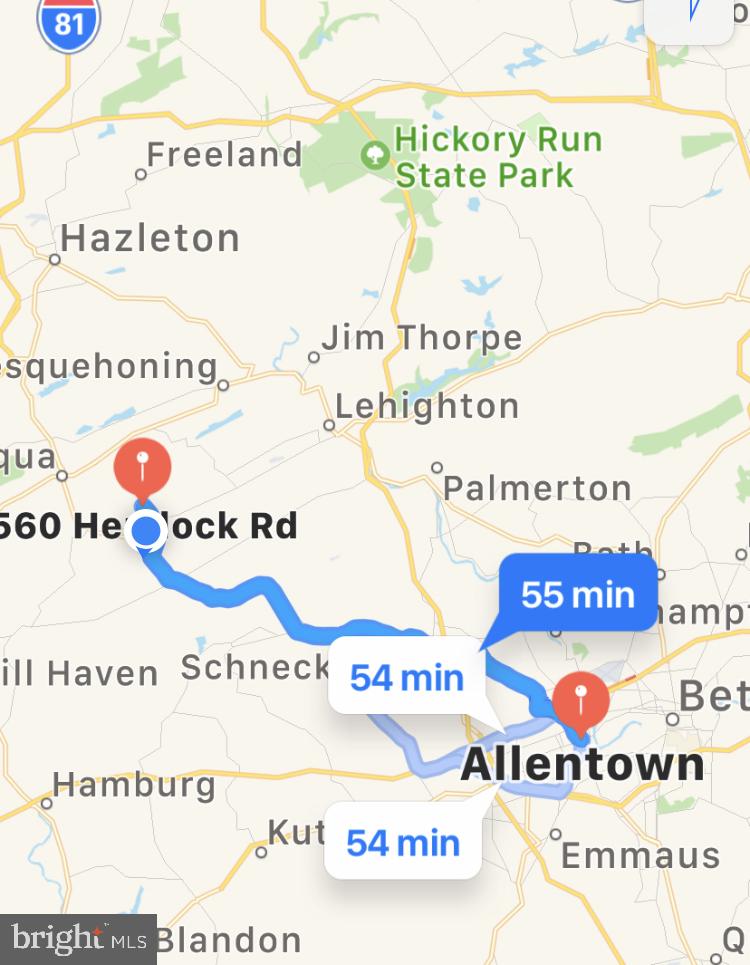 560 Hemlock Road Tamaqua, PA 18252 - Photo 45 of 45 Easy Commute to Lehigh Valley
