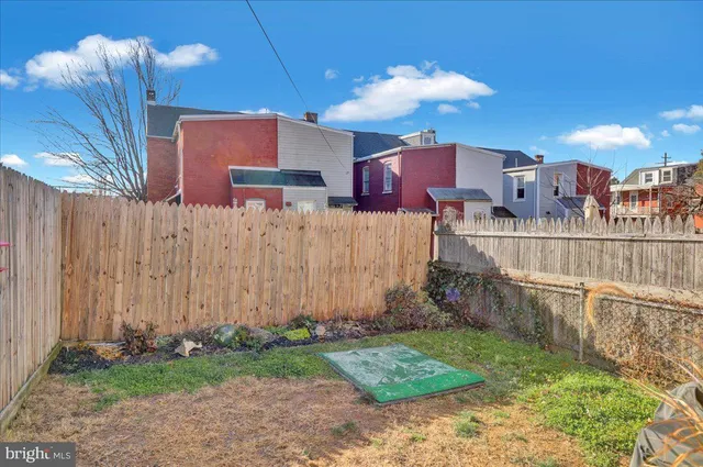 a house view with a backyard space