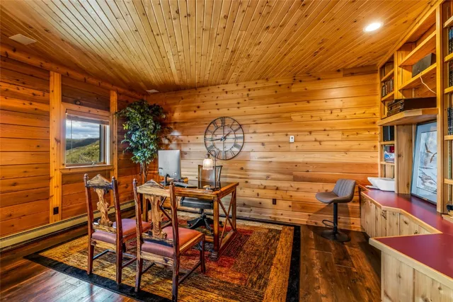a view of living room filled with furniture