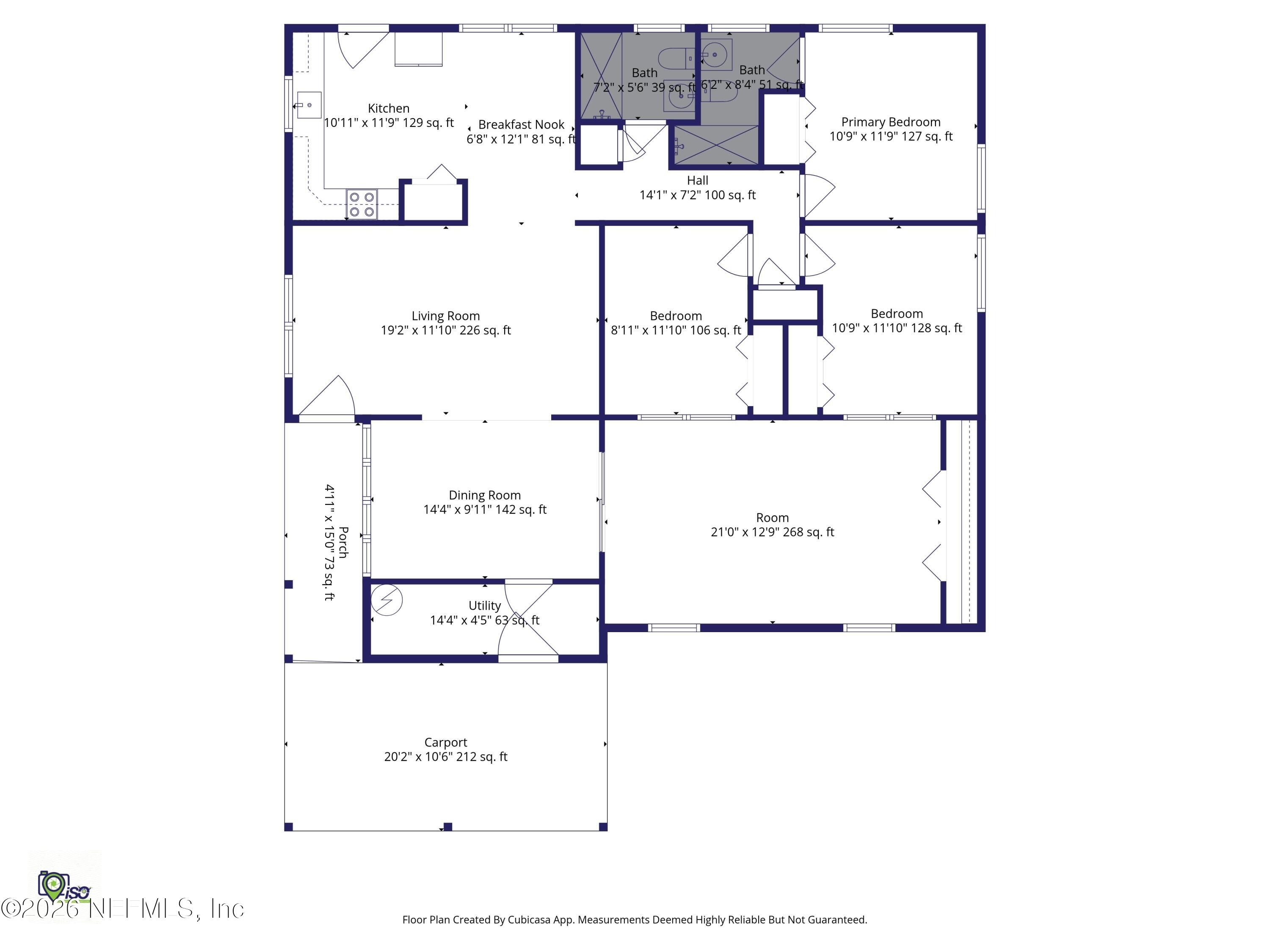 7032 Deauville Road Jacksonville, FL 32205 - Photo 43 of 43 1-Floorplan_1