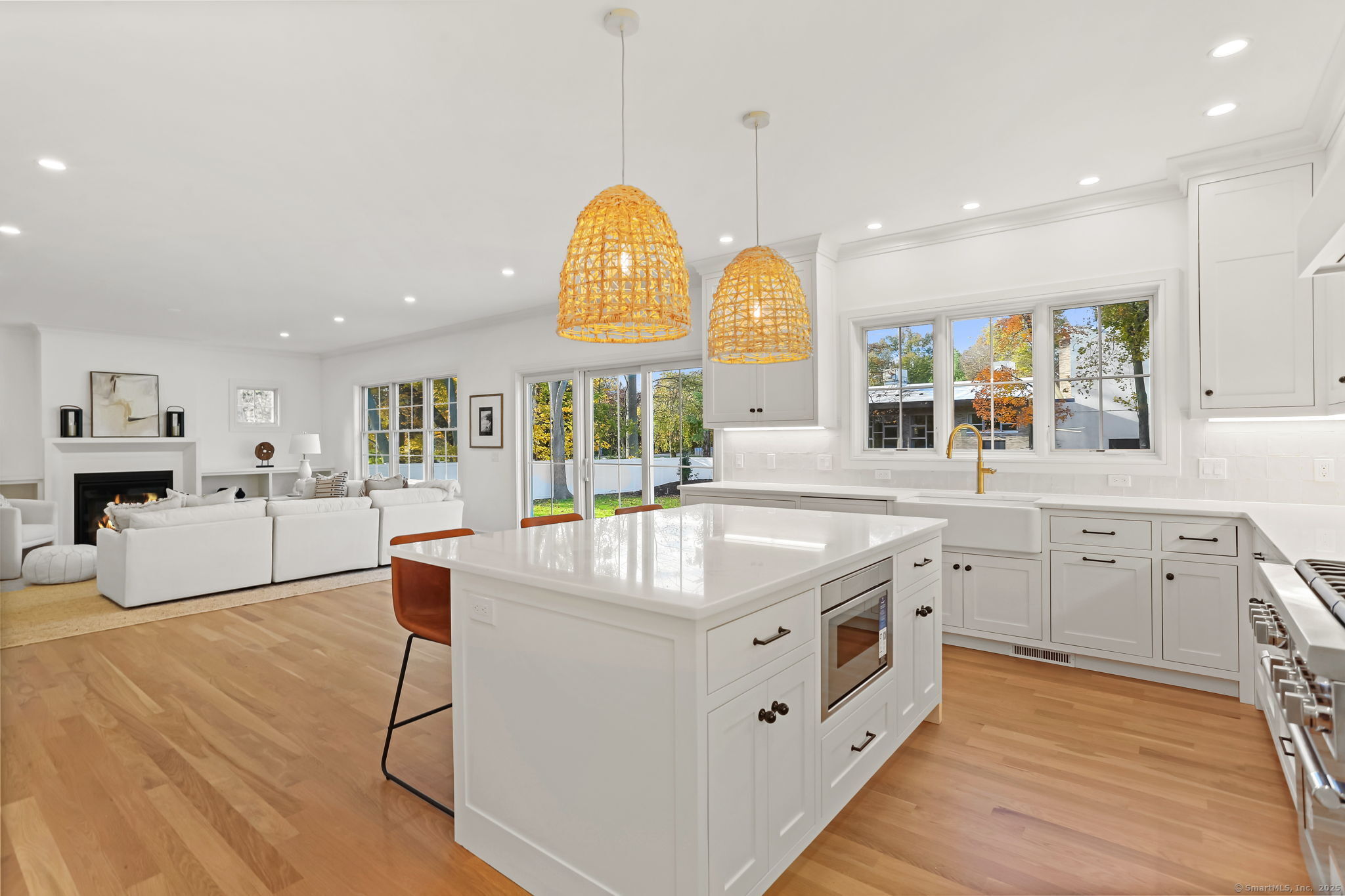 31 High Ridge Road Fairfield, CT 06825 - Photo 12 of 37 a large kitchen with stainless steel appliances granite countertop a lot of counter space and wooden floors