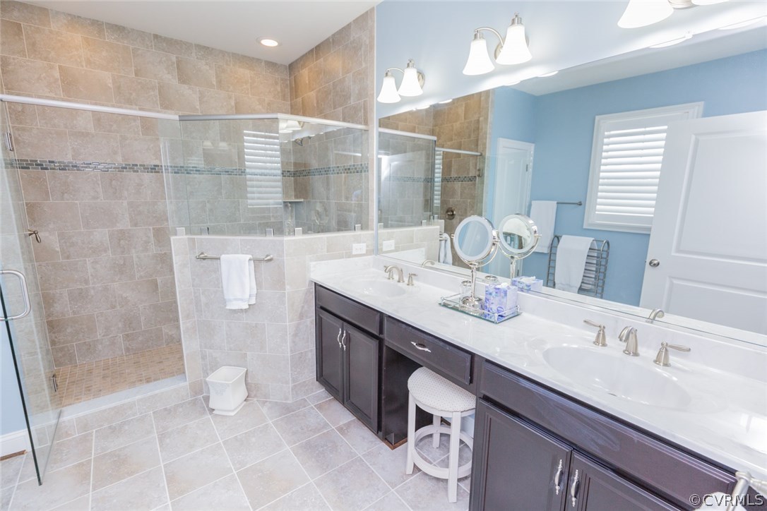 1372 Miners Trail Road Midlothian, VA 23114 - Photo 28 of 50 a bathroom with a double vanity sink mirror and double