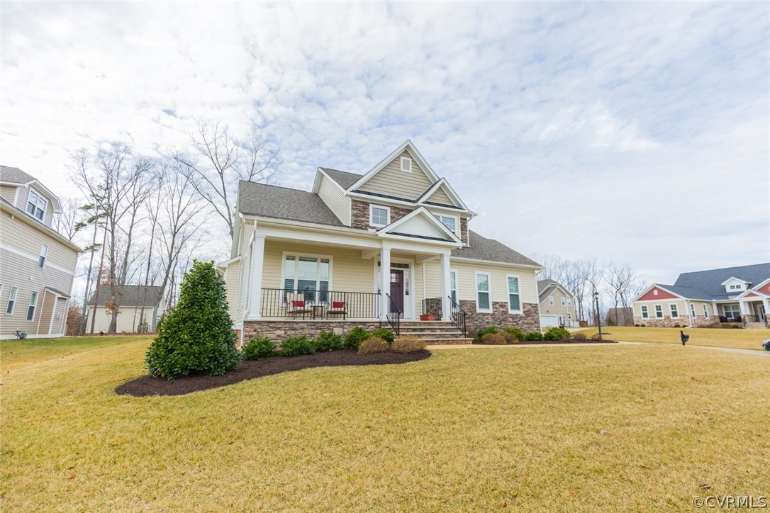 1372 Miners Trail Road Midlothian, VA 23114 - Photo 3 of 50 a front view of a building with a garden
