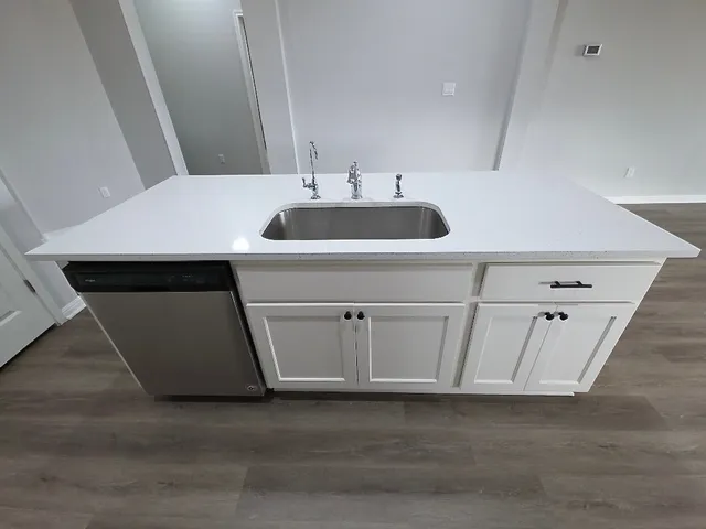 a close view of sink and tap