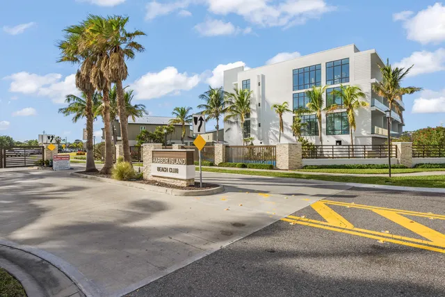 a front view of a building with street